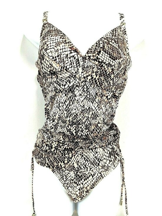 Calvin Klein Other - Calvin Klein Women’s Sz M Tankini Swimsuit Chameleon Crossover Animal print Nwt